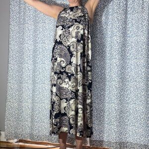 Paisley Print Maxi Dress